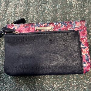 Nine West Blue and Multicolor Floral Clutch